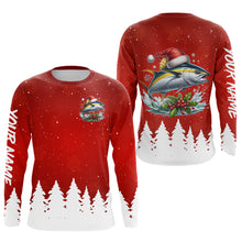 Load image into Gallery viewer, Yellowfin Tuna Fishing Custom Christmas Fishing Shirts, Xmas Fishing Gifts For Men, Women And Kids IPHW5576