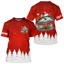 Load image into Gallery viewer, Yellowfin Tuna Fishing Custom Christmas Fishing Shirts, Xmas Fishing Gifts For Men, Women And Kids IPHW5576