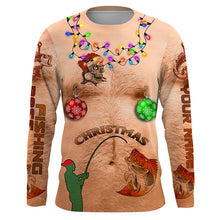 Load image into Gallery viewer, Funny Hairy chest ugly Christmas Bass fishing custom sun protection long sleeve fishing shirts jerseys NQS4099