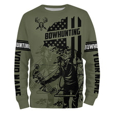 Load image into Gallery viewer, Bow hunter Deer Hunting American flag Custom 3D All over printed Shirts, Bowhunting shirt for hunter NQS4622