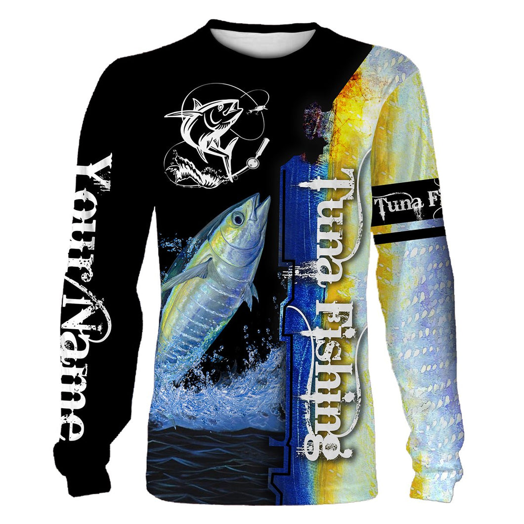 Tuna fishing All Over Printed Shirts Customize Name For Men And Women  Personalized Fishing Gift NQS246