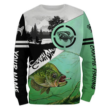 Load image into Gallery viewer, Crappie fishing Customize Name All Over Printed Shirts For Men And Women Personalized Fishing Gift NQS420