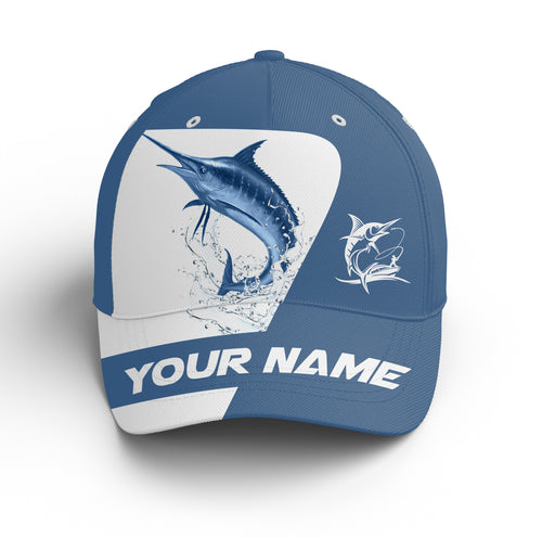 Marlin Fishing blue color Custom fishing hat Unisex Fishing Baseball Angler hat NQS3878