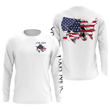 Load image into Gallery viewer, American fishing fish reaper skull personalized custom name sun protection long sleeve fishing shirts NQS3879