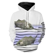 Load image into Gallery viewer, Striped Bass Fishing Customize Name 3D All Over Printed Shirts For Adult And Kid Personalized Fishing Gift NQS268