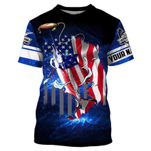 Load image into Gallery viewer, Sailfish Fishing 3D American Flag Patriot Customize name All over print shirts - personalized fishing gift for men and women and Kid - NQS431