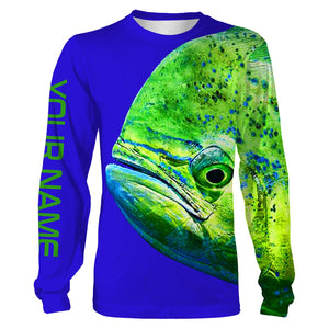 Mahi mahi Fishing Saltwater Blue Ocean All Over print shirts personalized fishing Gift NQS573