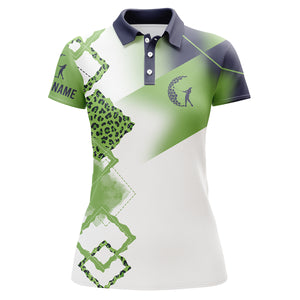 Custom name 3D golf shirts for women multi-color golf polo shirts, personalized golf gifts for women NQS3475