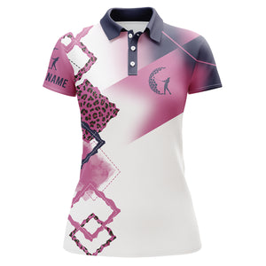 Custom name 3D golf shirts for women multi-color golf polo shirts, personalized golf gifts for women NQS3475