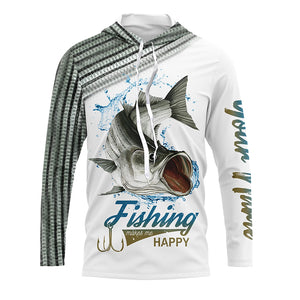 Striped Bass ( Striper) Fishing Customize Name 3D All Over Printed Shirts Personalized Fishing Gift NQS349