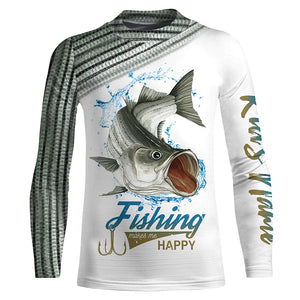 Striped Bass ( Striper) Fishing Customize Name 3D All Over Printed Shirts Personalized Fishing Gift NQS349