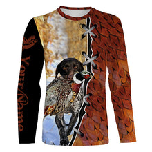 Load image into Gallery viewer, Pheasant hunting with GSP German Shorthaired Pointer Custom 3D All over print Shirts, hunting gifts NQS4139