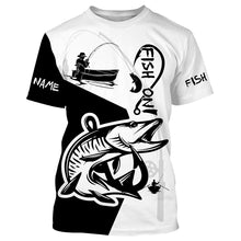 Load image into Gallery viewer, Musky Fish On Custome Name 3D All Over Printed Shirts For Adult And Kid Personalized Fishing gift NQS291