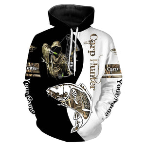 Carp Hunter Bowfishing Customize Name All Over Printed Shirts For Men And Women Personalized Fishing Gift NQS235