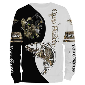 Carp Hunter Bowfishing Customize Name All Over Printed Shirts For Men And Women Personalized Fishing Gift NQS235