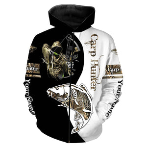 Carp Hunter Bowfishing Customize Name All Over Printed Shirts For Men And Women Personalized Fishing Gift NQS235