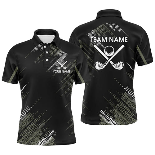 Black Mens golf polo shirts custom golf clubs team golf shirts, gifts for the golfer NQS7343
