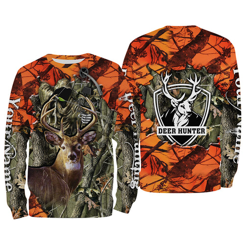 Deer Hunting big game camo Grim Reaper Custom Name 3D All over print shirts NQS742