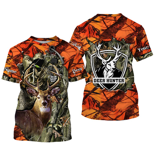 Deer Hunting big game camo Grim Reaper Custom Name 3D All over print shirts NQS742