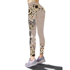 Horse dog paw horse flowers Customize horse Shirts, leggings, gift For Horse Lovers NQS2706