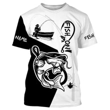 Load image into Gallery viewer, Catfish Fish On Custome Name 3D All Over Printed Shirts For Adult And Kid Personalized Fishing gift NQS335