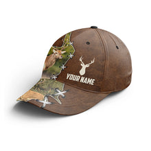 Load image into Gallery viewer, Deer Hunting Camouflage Custom Name 3D Hat - Outdoor Cap Hunting Gifts for Deer Hunter NQS4223