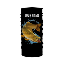Load image into Gallery viewer, Walleye fishing yellow scales Customize name long sleeves performance fishing shirt for men, women, Kid NQS950