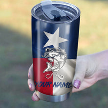 Load image into Gallery viewer, 1PC Texas Catfish fishing tumbler Customize name Stainless Steel Tumbler Cup Personalized Fishing gift fishing team - NQS810