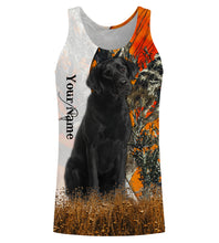 Load image into Gallery viewer, Black Labrador Retriever dog hunting orange camo Custom Name Full Printing Shirts, Labs Hunting Gifts NQS4137