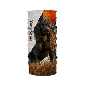 Boykin spaniel dog hunting orange camo Custom Name Full Printing Shirts, Boykin spaniel Hunting Gifts NQS4138