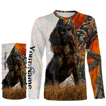 Load image into Gallery viewer, Boykin spaniel dog hunting orange camo Custom Name Full Printing Shirts, Boykin spaniel Hunting Gifts NQS4138
