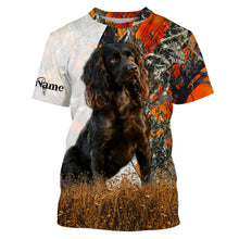 Load image into Gallery viewer, Boykin spaniel dog hunting orange camo Custom Name Full Printing Shirts, Boykin spaniel Hunting Gifts NQS4138