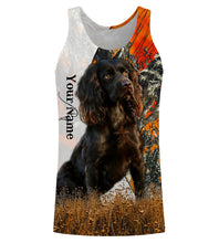 Load image into Gallery viewer, Boykin spaniel dog hunting orange camo Custom Name Full Printing Shirts, Boykin spaniel Hunting Gifts NQS4138