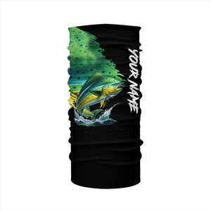 Mahi mahi fishing green scales Custom UV protection performance long sleeve tournament fishing jerseys NQS7317