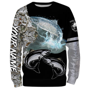 Chinook Salmon (King salmon) Fishing Winter Ice Fishing Camo custom 3D All Over print shirts NQS405