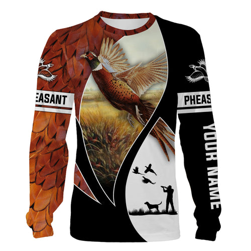 Pheasant hunting with dog clothes upland hunting 3D All Over Printed Shirts NQSD105