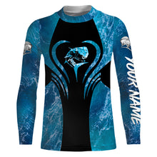 Load image into Gallery viewer, Mahi Mahi saltwater fishing shirt blue camo sun protection quick dry Custom name shirt, legging NQS1347