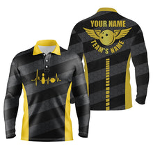 Load image into Gallery viewer, personalized bowling shirt for men – custom name design side view