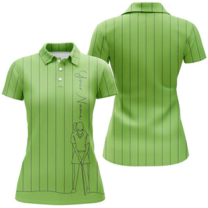 Personalized golf polo shirts for women custom name golf tops womens, golf gifts for girl multicolor NQS4655