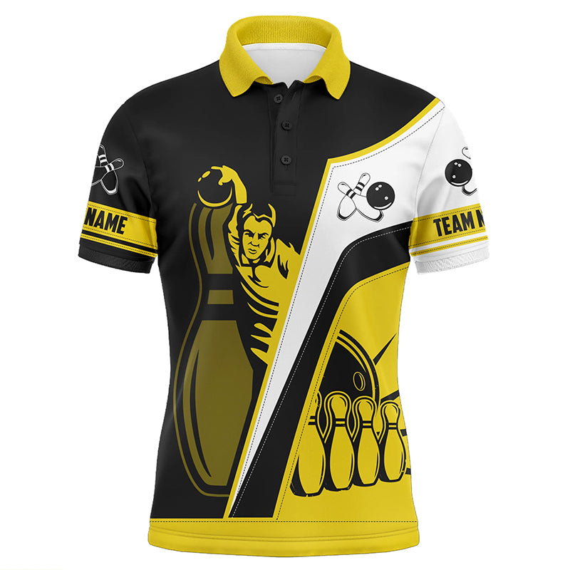 Personalized bowling shirt for men – bowling team jersey detail