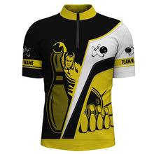 Load image into Gallery viewer, Personalized bowling shirt for men – bowling team jersey detail