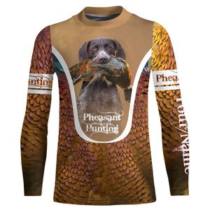 Pointer German Shorthair Pheasant hunting dog Custom All over print Shirts, Personalized hunting gifts FSD3996