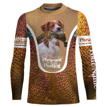 Load image into Gallery viewer, Brittany Pheasant hunting dog Custom name All over print Shirts, Personalized Hunting gifts FSD4000