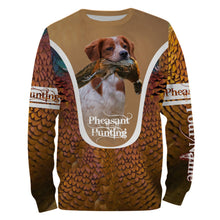 Load image into Gallery viewer, Brittany Pheasant hunting dog Custom name All over print Shirts, Personalized Hunting gifts FSD4000