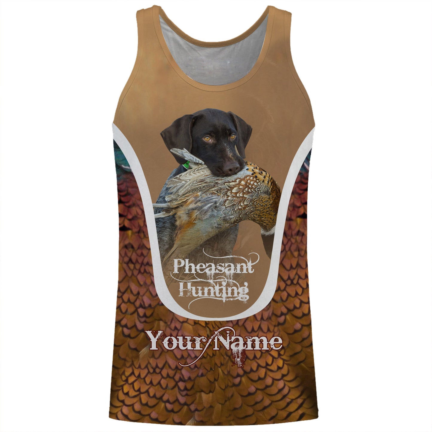 Deutsch Drahthaar Pheasant hunting dog Custom name All over print Shirts, Personalized Hunting gifts FSD4003