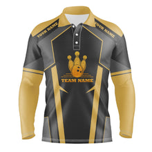 Load image into Gallery viewer, personalized bowling shirt for men – custom name design side view