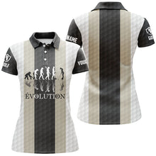 Load image into Gallery viewer, Women golf polos shirts custom golf ball pattern Evolution polo shirt for womens, golfing gifts NQS6886