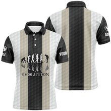 Load image into Gallery viewer, Mens golf polos shirts custom golf ball pattern Evolution polo shirt for mens, golfing gifts NQS6886