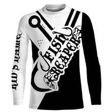 Load image into Gallery viewer, Fish Reaper Custom Name 3D All over printed Fishing Shirts black and white fishing shirts NQS2527