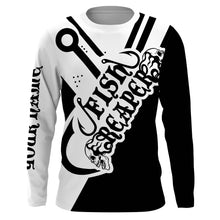 Load image into Gallery viewer, Fish Reaper Custom Name 3D All over printed Fishing Shirts black and white fishing shirts NQS2527